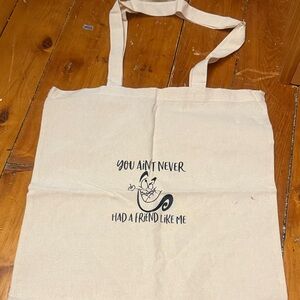 Canvas Tote Bag with Quote